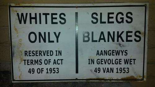 100% Original Apartheid Sign.
